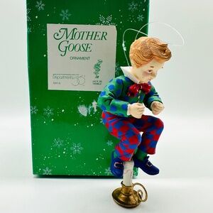 Dept 56 Jack Be Nimble Mother Goose Nursery Rhymes Christmas Ornament w/Box